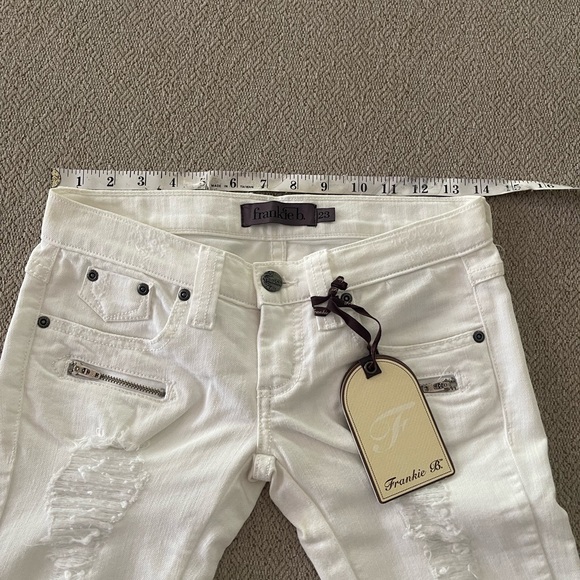 Frankie B white distressed skinny jeans - Picture 11 of 14